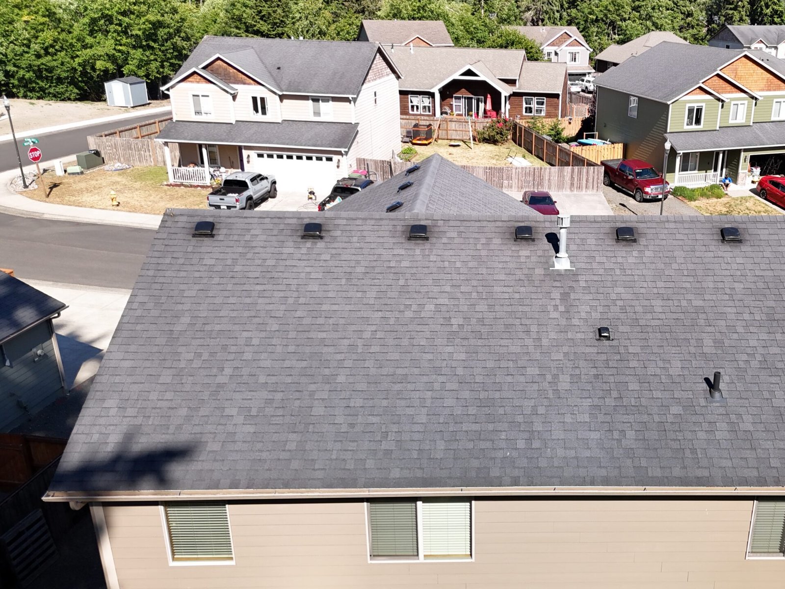 Oregon coast real estate aerial image