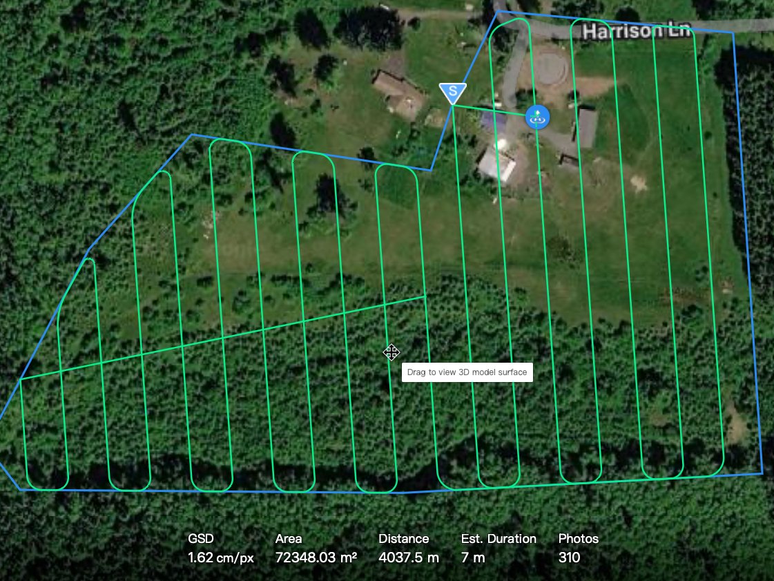 Aerial Mapping using a drone with RTK module