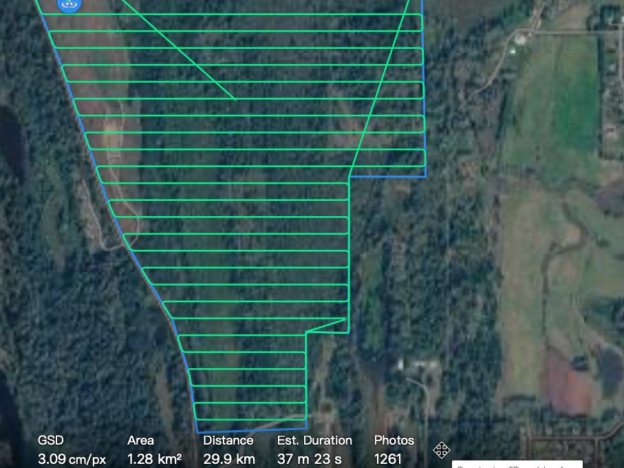Aerial Mapping using a drone with RTK module